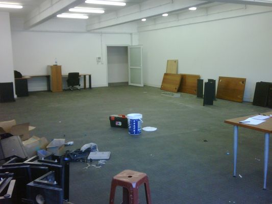 The empty floor at 62 Roeland Street before Cape Town Office opened, January 2011
