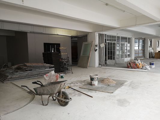 Building work under way, September 2018